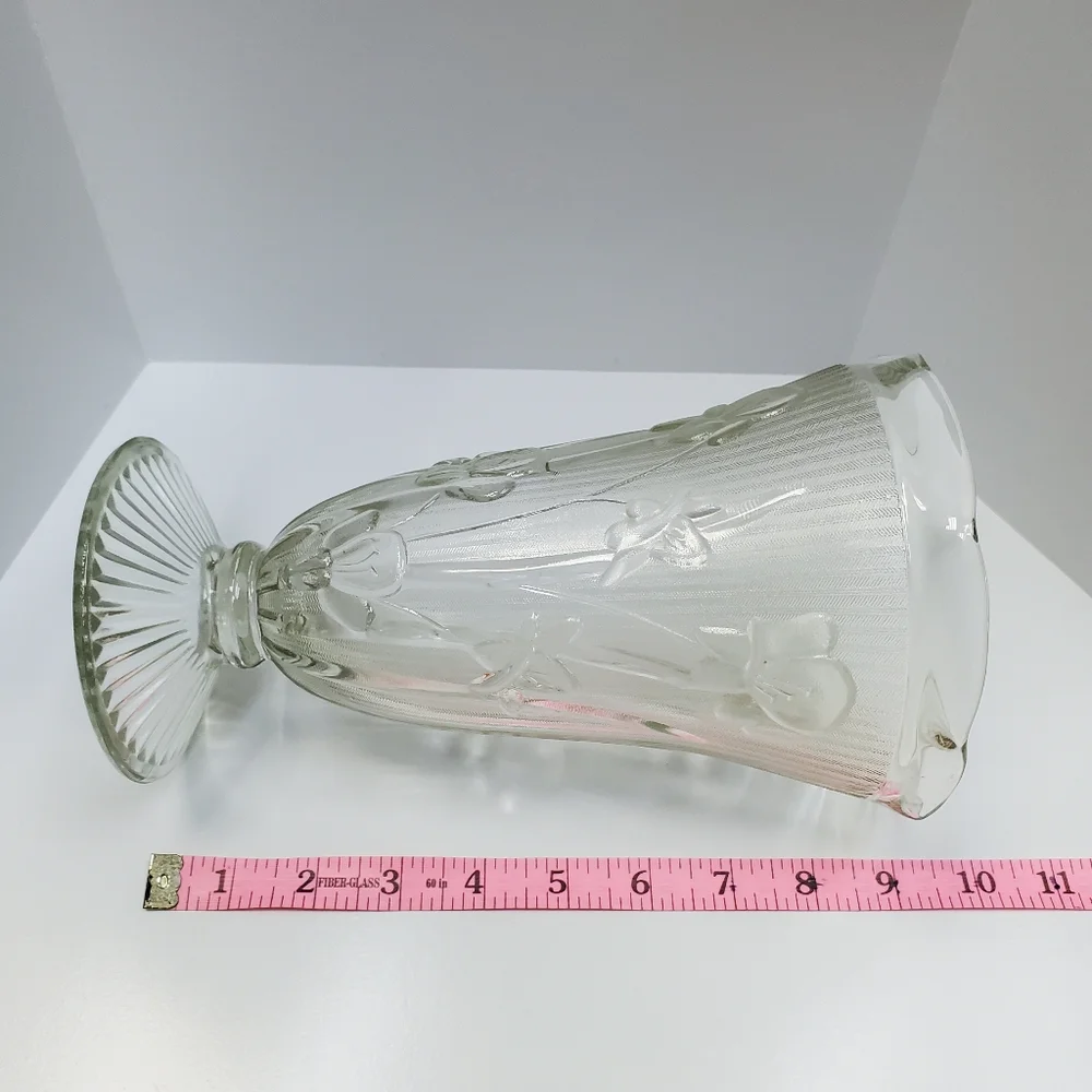 Pressed glass vase